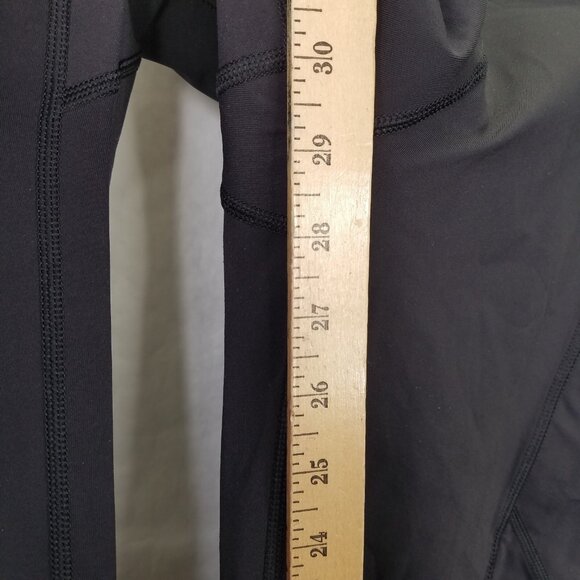 Lululemon Speed Tight IV Leggings Size 8 Lights Out Black Forage Teal Reflective - Picture 12 of 13